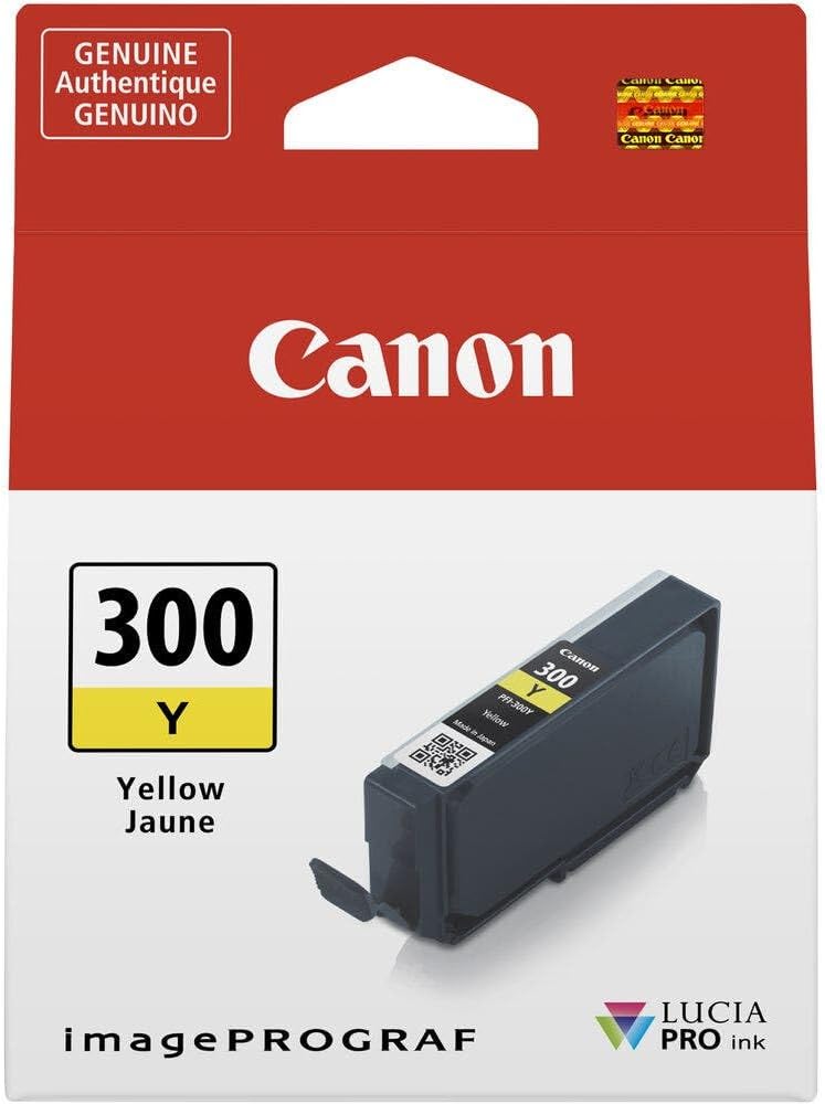 Tinteiro Canon PFI-300 Y Amarelo Original para imagePROGRAF PRO-300