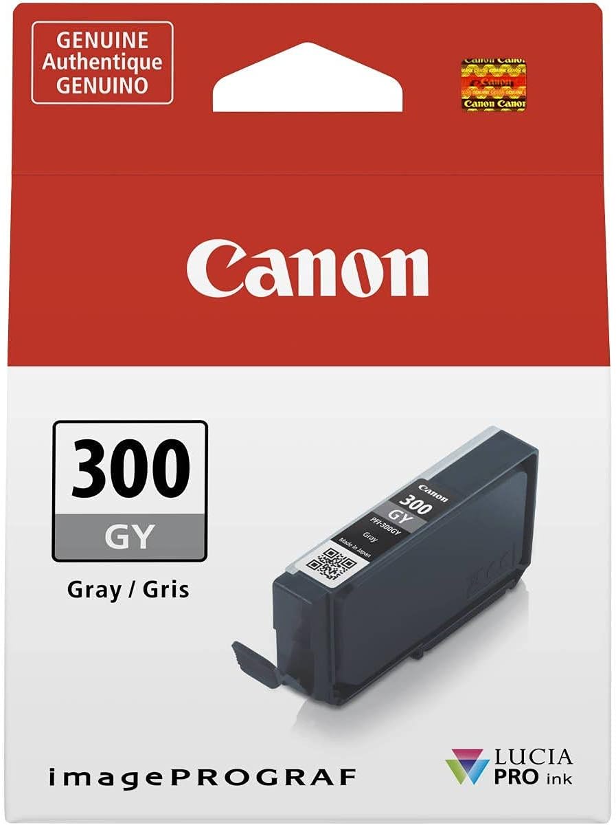 Tinteiro Canon PFI-300 GY Cinza Pigmentado Original para imagePROGRAF PRO-300 - Imagem 2