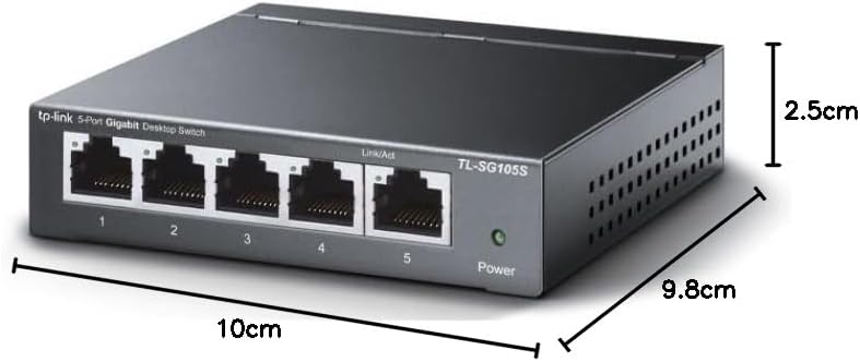 Switch TP-Link TL-SG105S 5 Portas Gigabit Desktop - Imagem 5