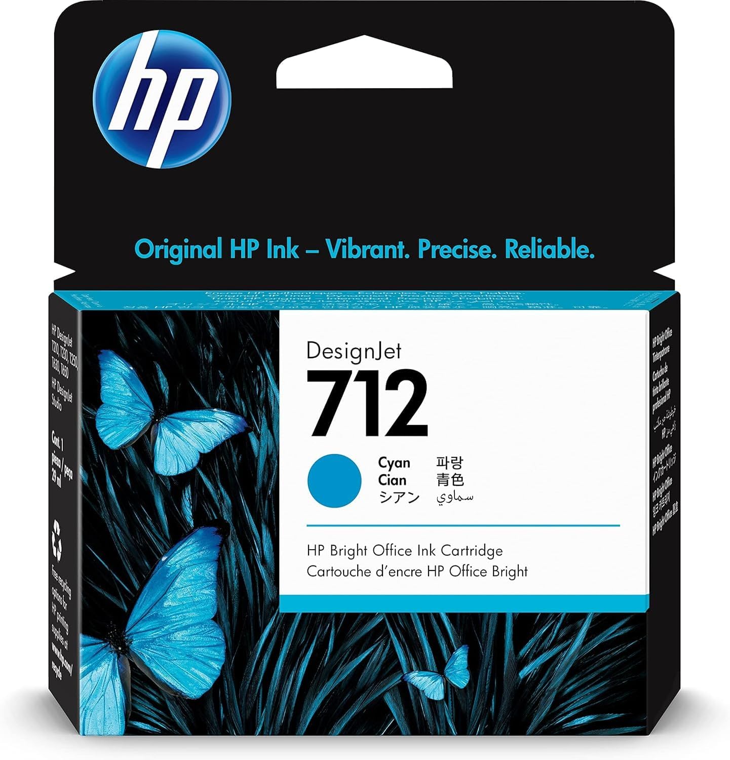 Tinteiro Original HP 712 Azul Cyan 29ml
