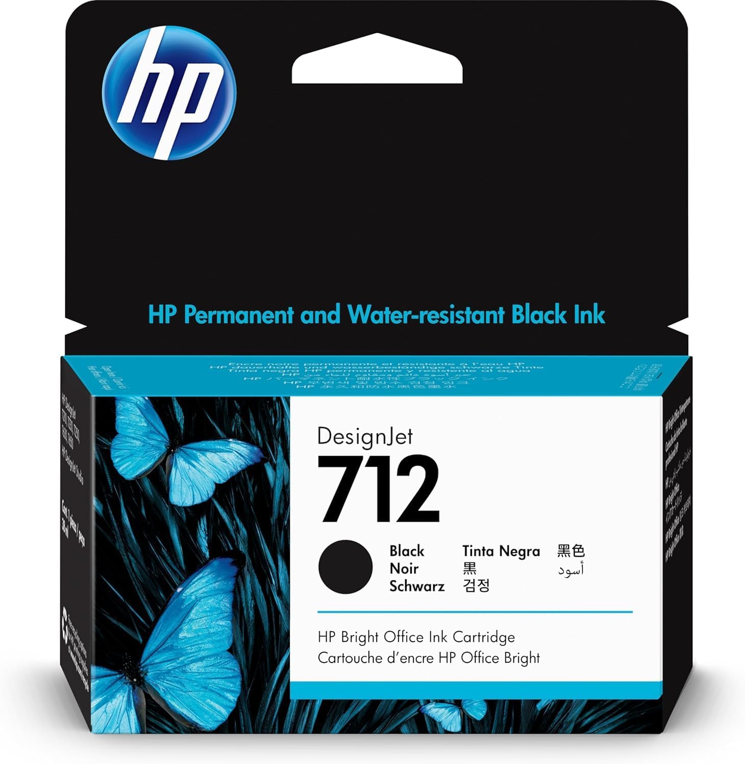 Tinteiro HP 712 DesignJet Preto 38ml Original