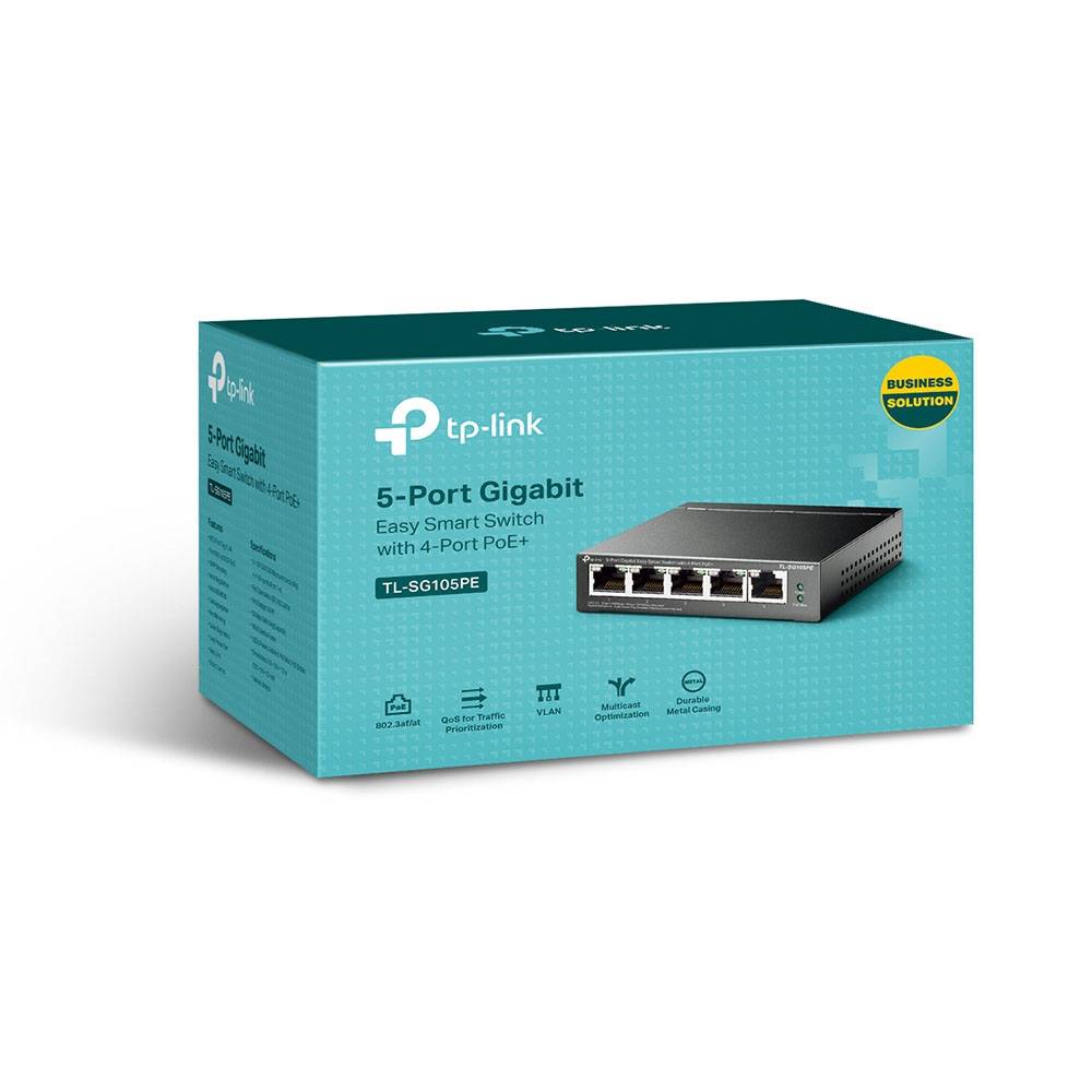 Switch TP-Link TL-SG105PE Smart 5 Portas 4 PoE+ 65W - Imagem 4