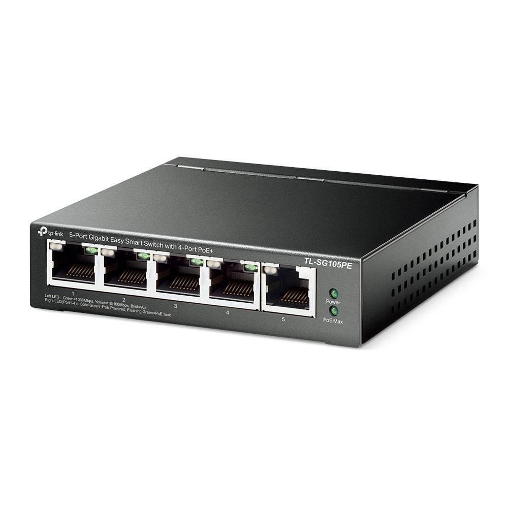 Switch TP-Link TL-SG105PE Smart 5 Portas 4 PoE+ 65W - Imagem 2