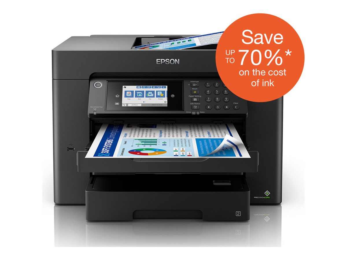 Multifunções Epson WorkForce WF-7840DTWF Jacto Tinta A3 WiFi - Imagem 4