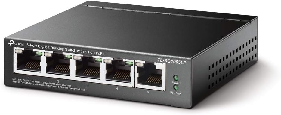 Switch TP-Link TL-SG1005LP Não Gerido 5 Portas 4 PoE+ 40W - Imagem 2
