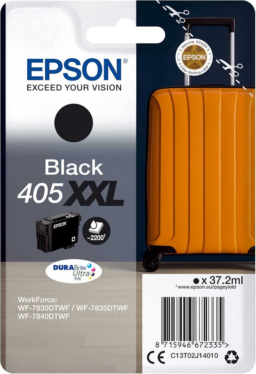 Tinteiro Epson 405XXL Preto XXL 37.2 ml - Imagem 1