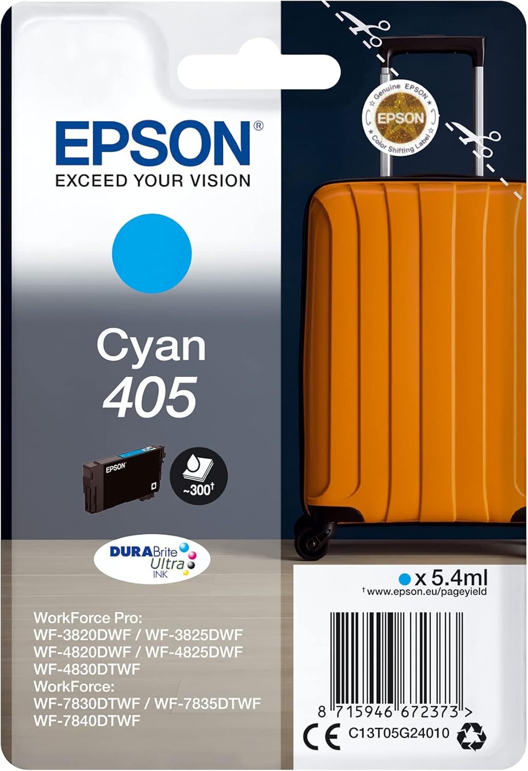 Tinteiro Epson 405 Ciano 5.4ml Original