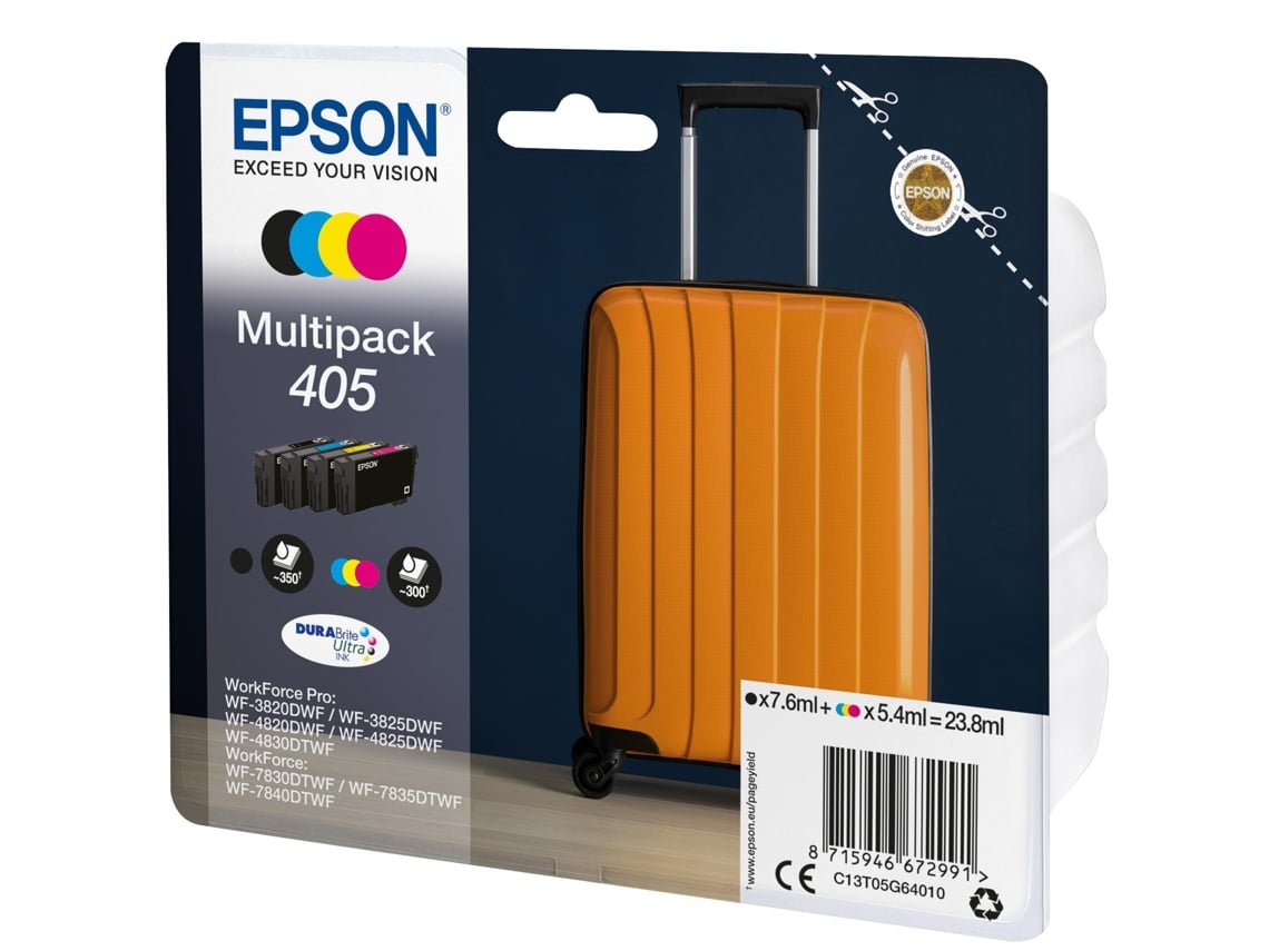 Tinteiro Epson 405 Pack 4 Cores Original - Imagem 2