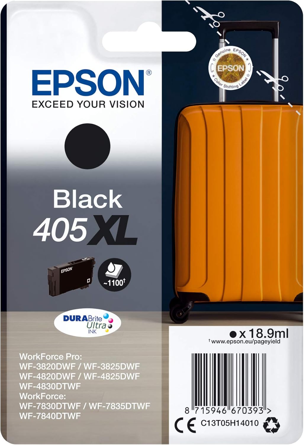 Tinteiro Epson 405XL Preto XL