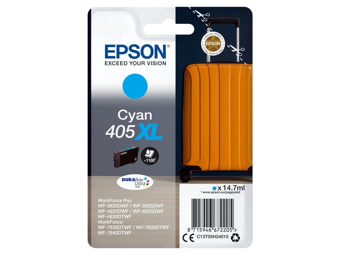 Tinteiro Epson 405XL Ciano - Imagem 4