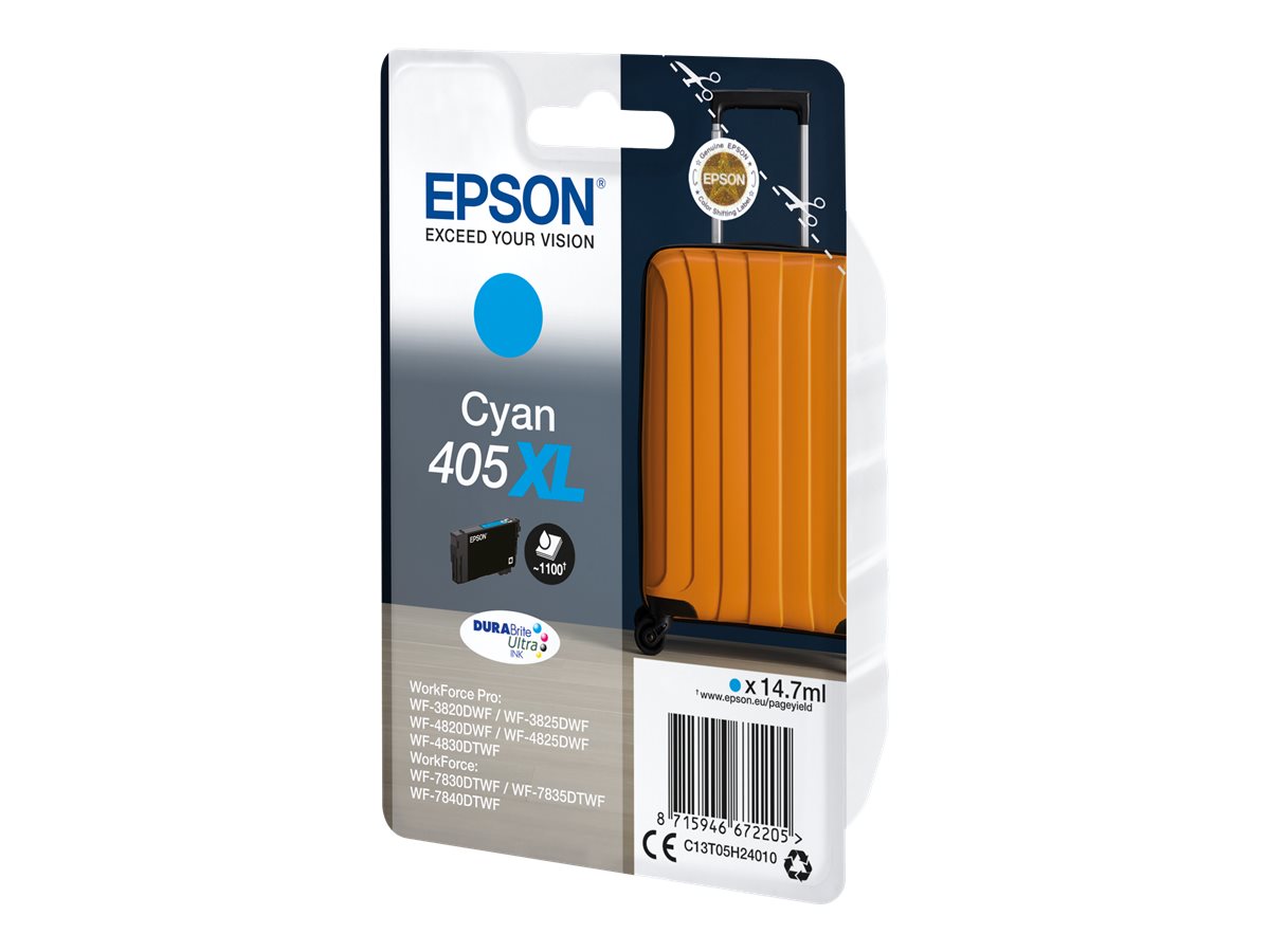 Tinteiro Epson 405XL Ciano Original XL 14.7ml - Imagem 2