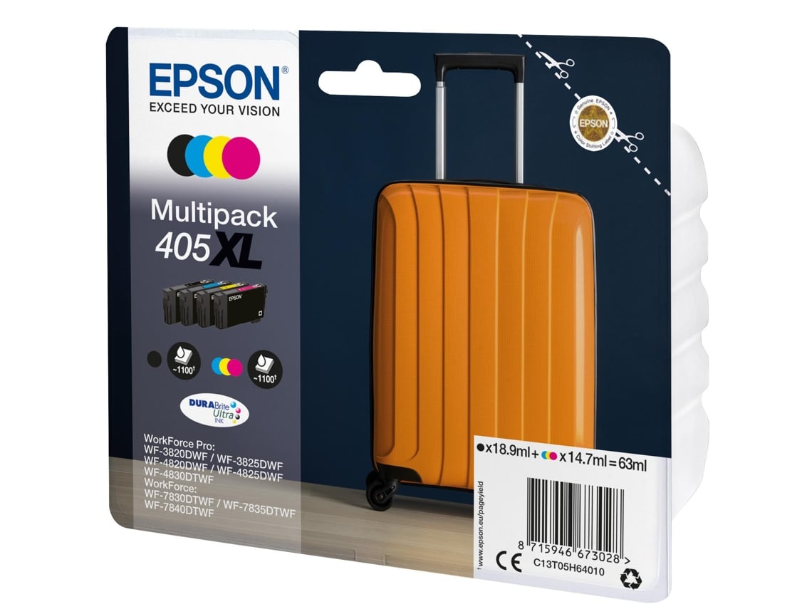 Tinteiro Epson 405XL Multipack Quatro Cores XL - Imagem 2