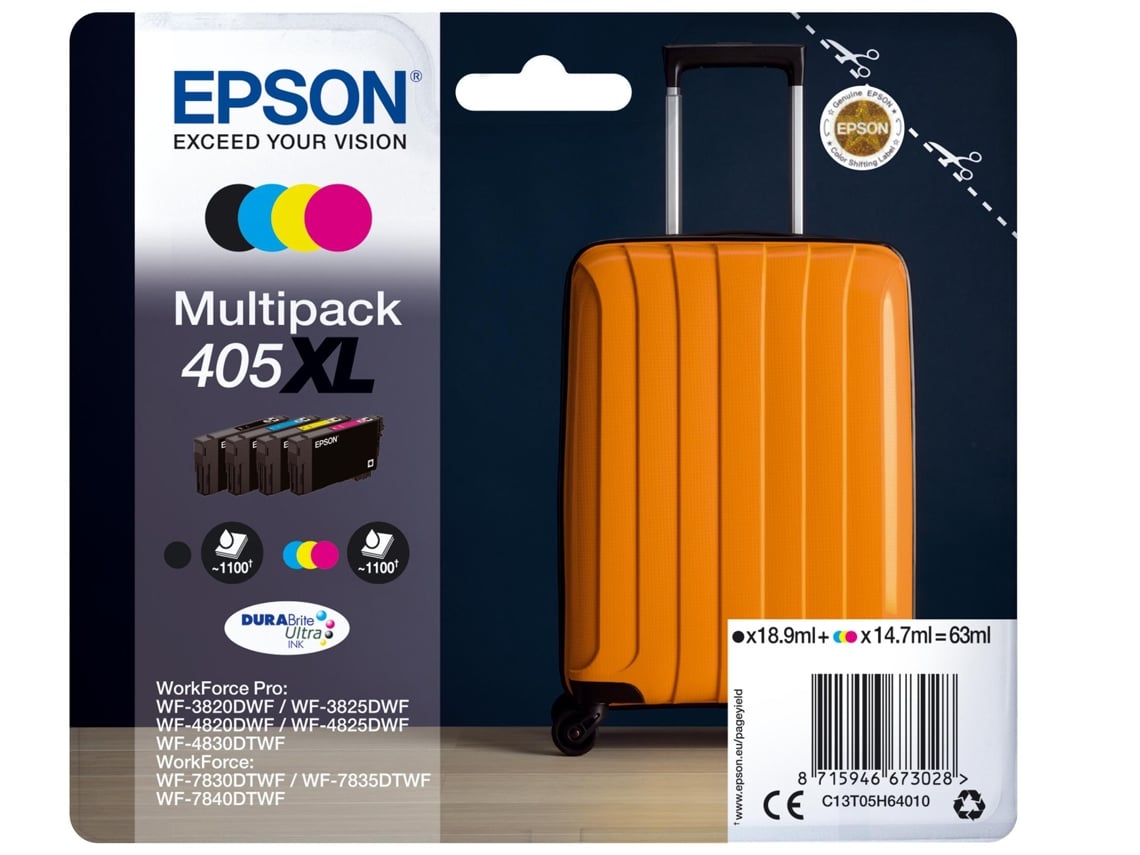 Tinteiro Epson 405XL Multipack Quatro Cores XL - Imagem 4
