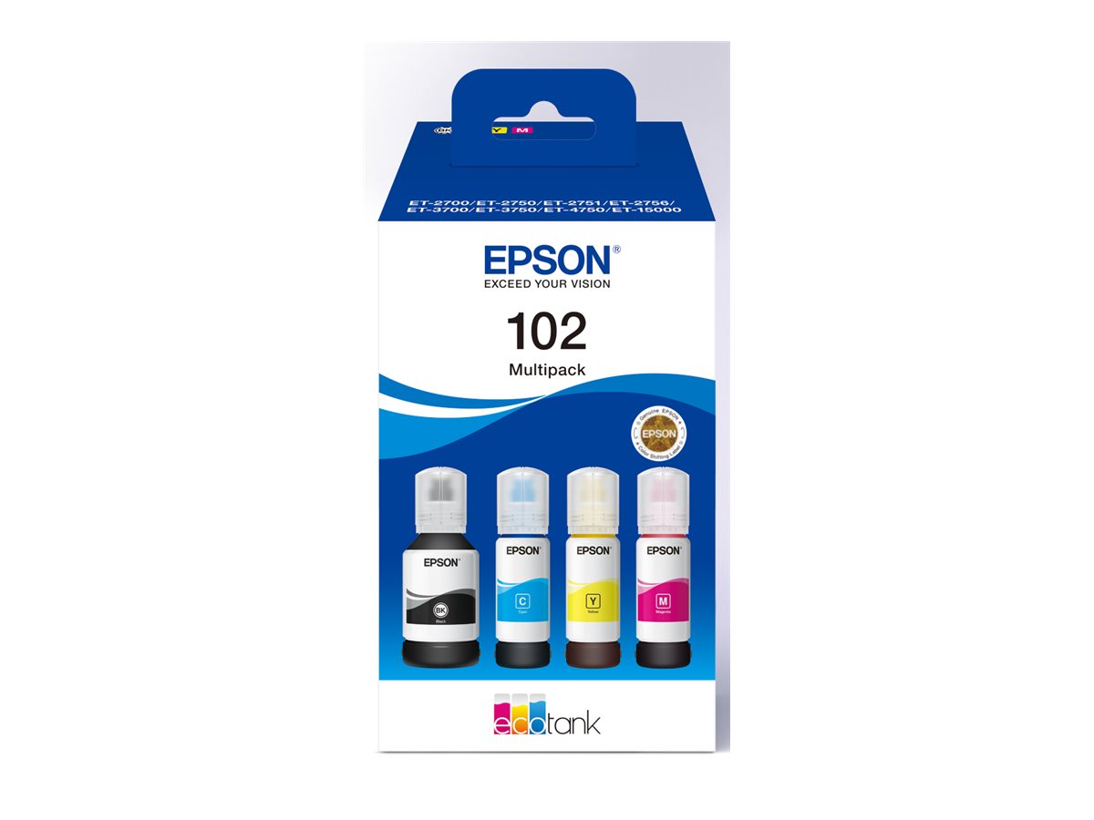 Pack Tinta Epson 102 Multipack 4 Cores Original - Imagem 2