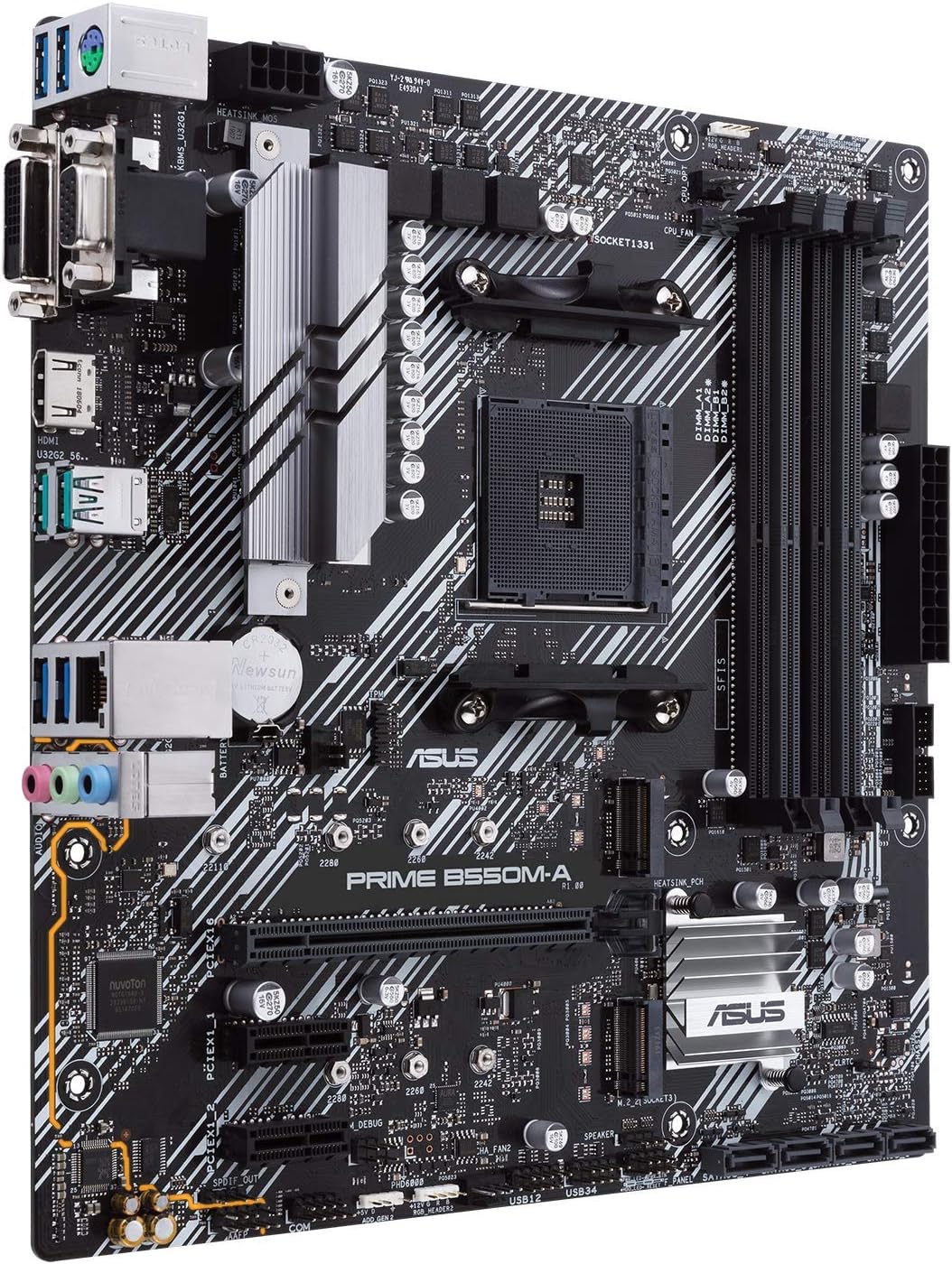 Motherboard ASUS PRIME B550M-A/CSM Micro ATX Socket AM4 AMD B550 M.2 PCIe 4.0 USB 3.2 Gen 2 - Imagem 3