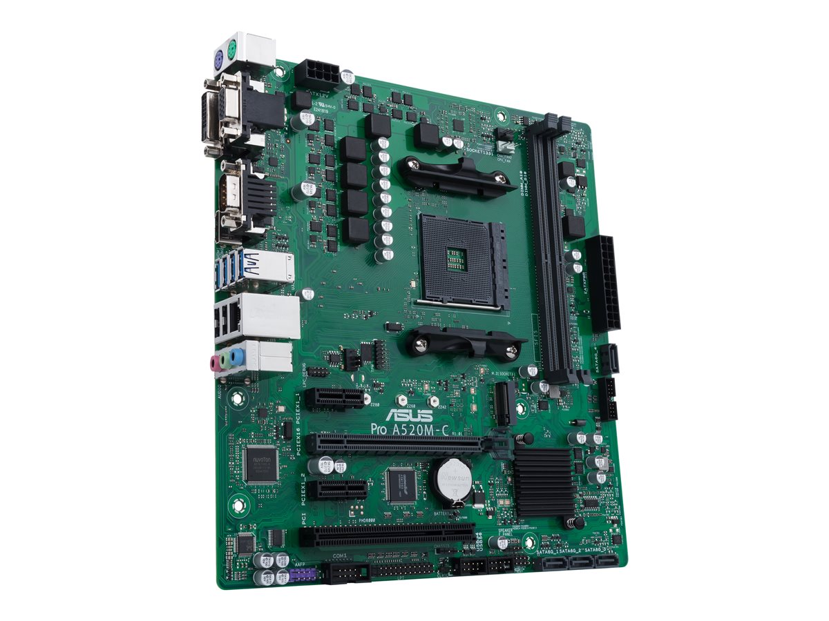 Motherboard ASUS Pro A520M-C/CSM Micro ATX Socket AM4 Chipset AMD A520 M.2 USB 3.2 Gen 1 - Imagem 5