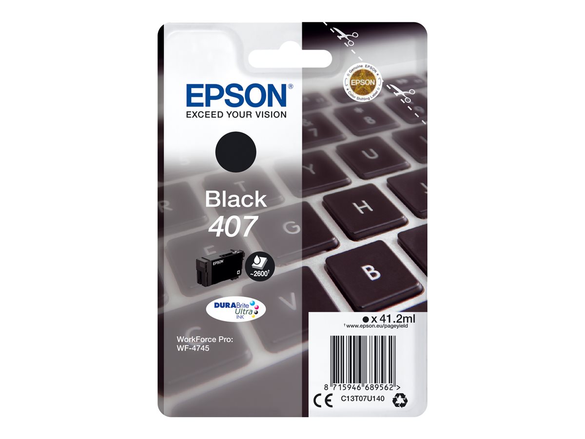 Tinteiro Epson 407 Preto 41.2 ml L Original - Imagem 2