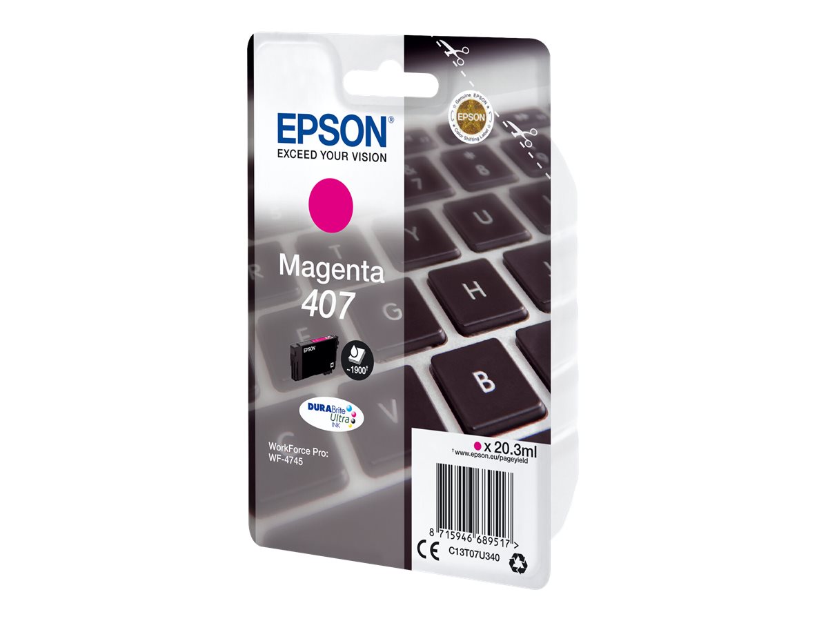 Tinteiro Epson 407 Magenta L 20.3ml Original