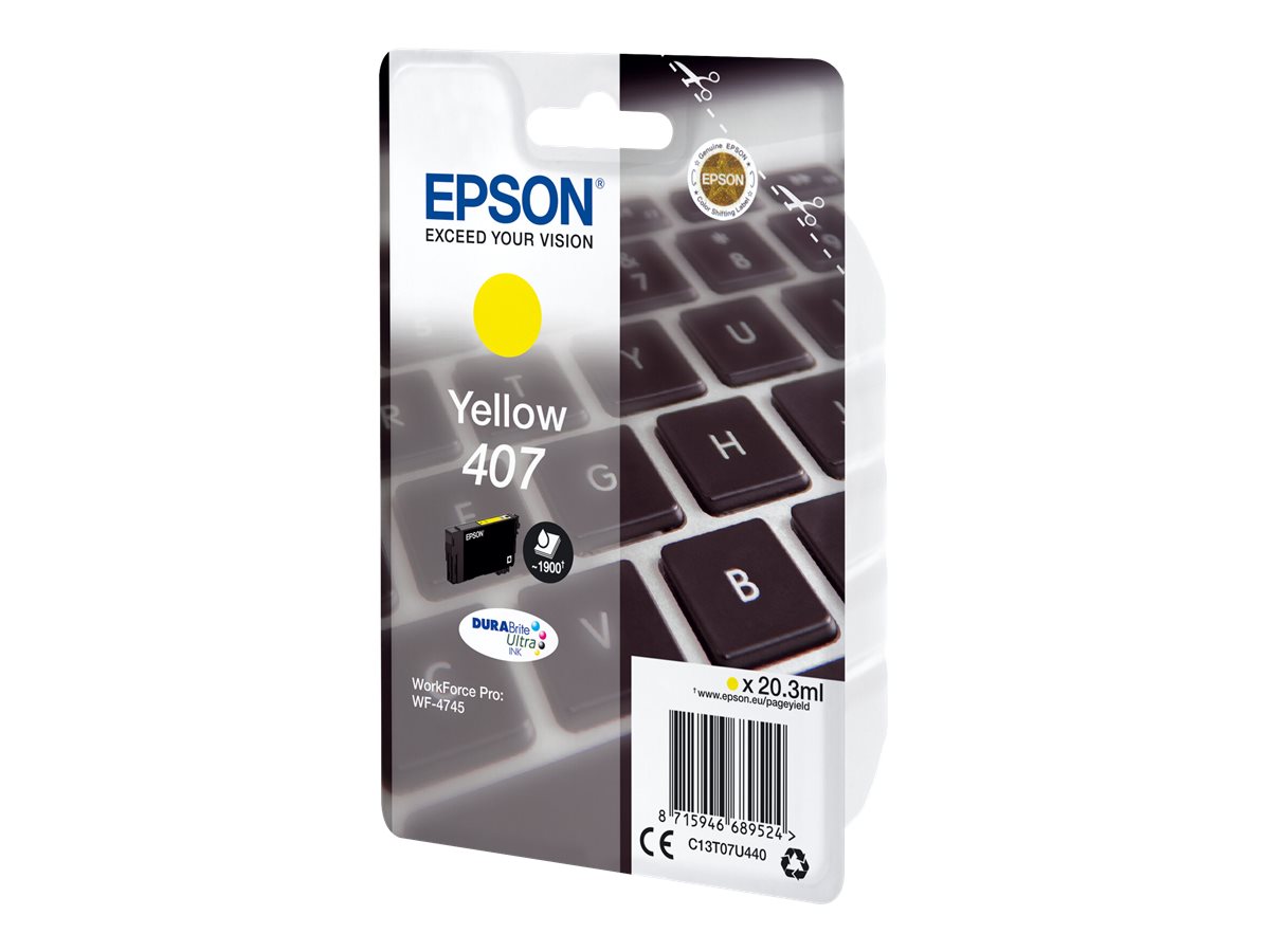 Tinteiro Epson 407 L Amarelo Original