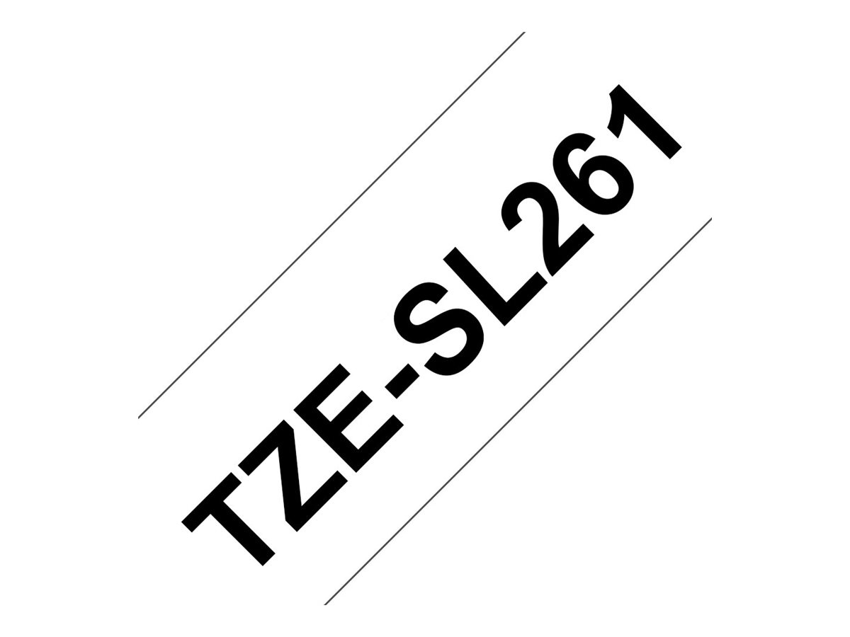 Fita Brother TZe-SL261 Laminada 36mm Preto em Branco - Imagem 4