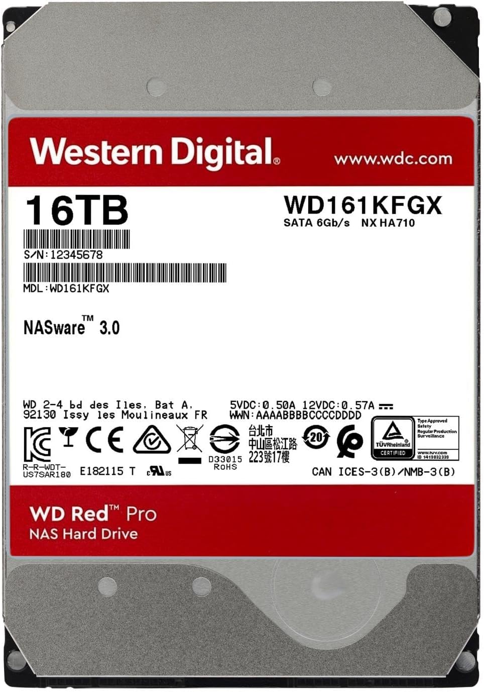 Disco Rígido WD Red Pro 16 TB 3.5" - Imagem 2