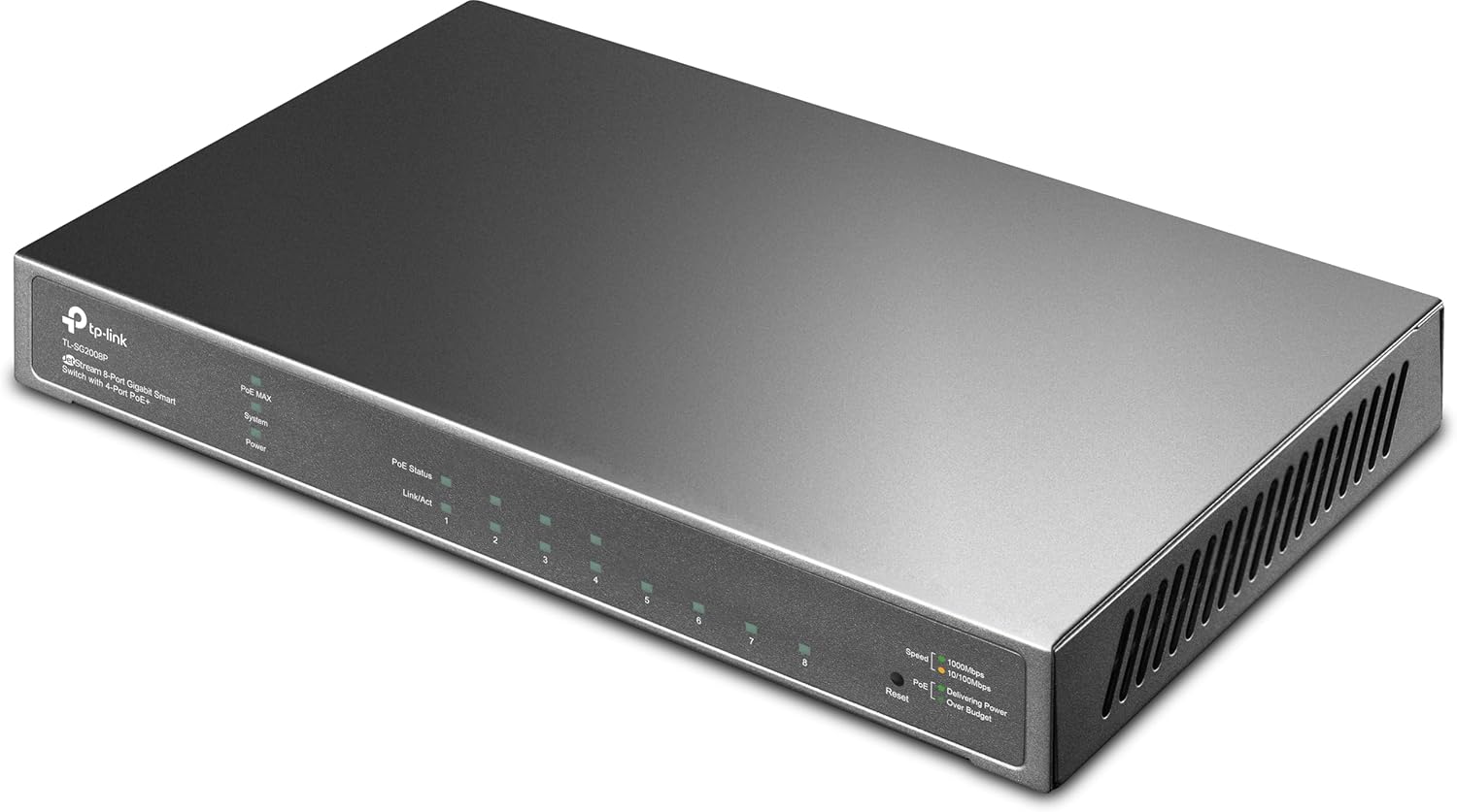 Switch TP-Link JetStream TL-SG2008P Smart 8 Portas PoE+ 62W
