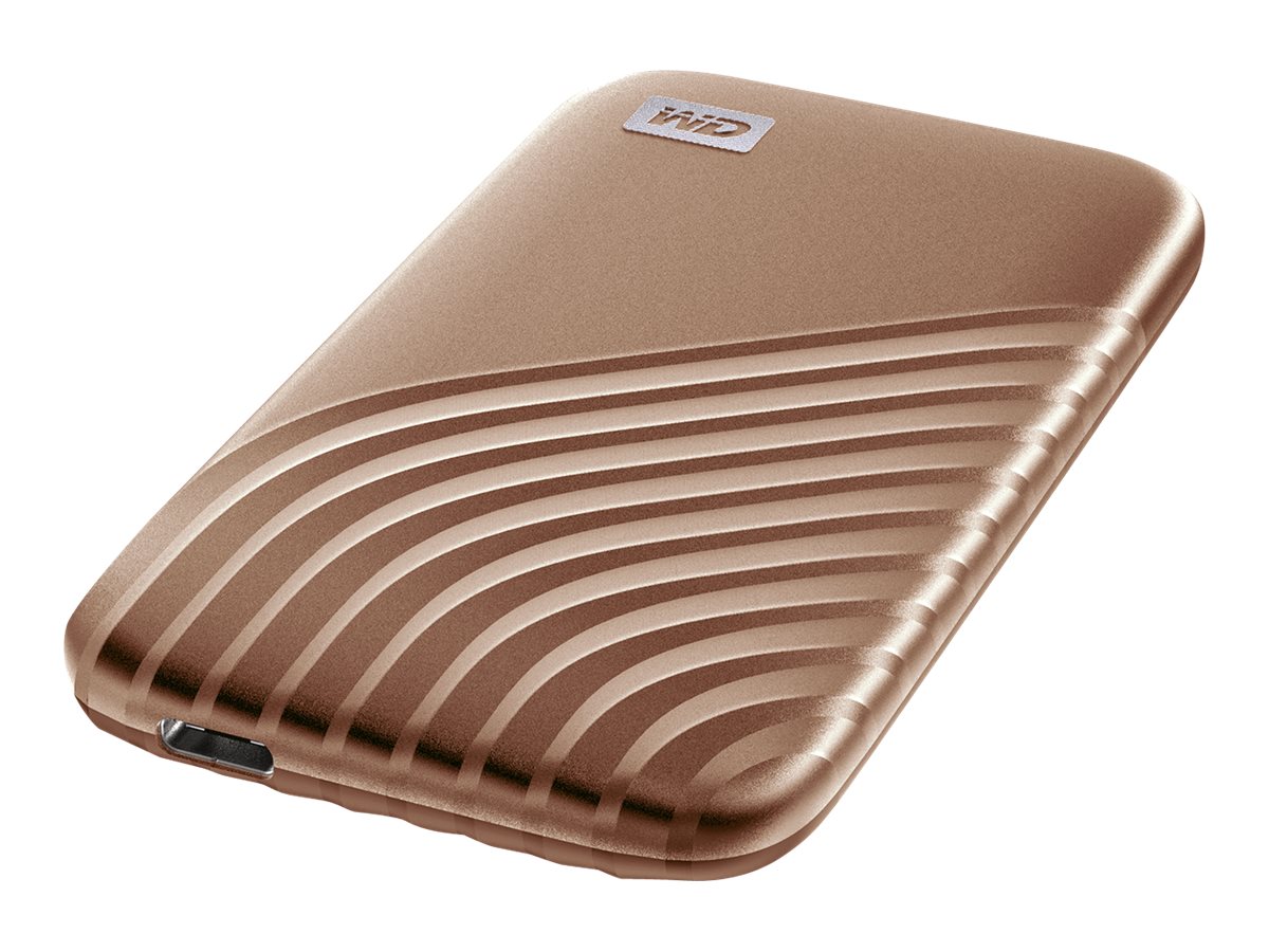 SSD Externa WD My Passport 2 TB Encriptado Ouro - Imagem 1