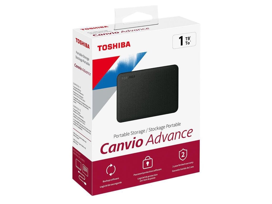 Disco Externo Toshiba Canvio Advance 1 TB Preto - Imagem 6