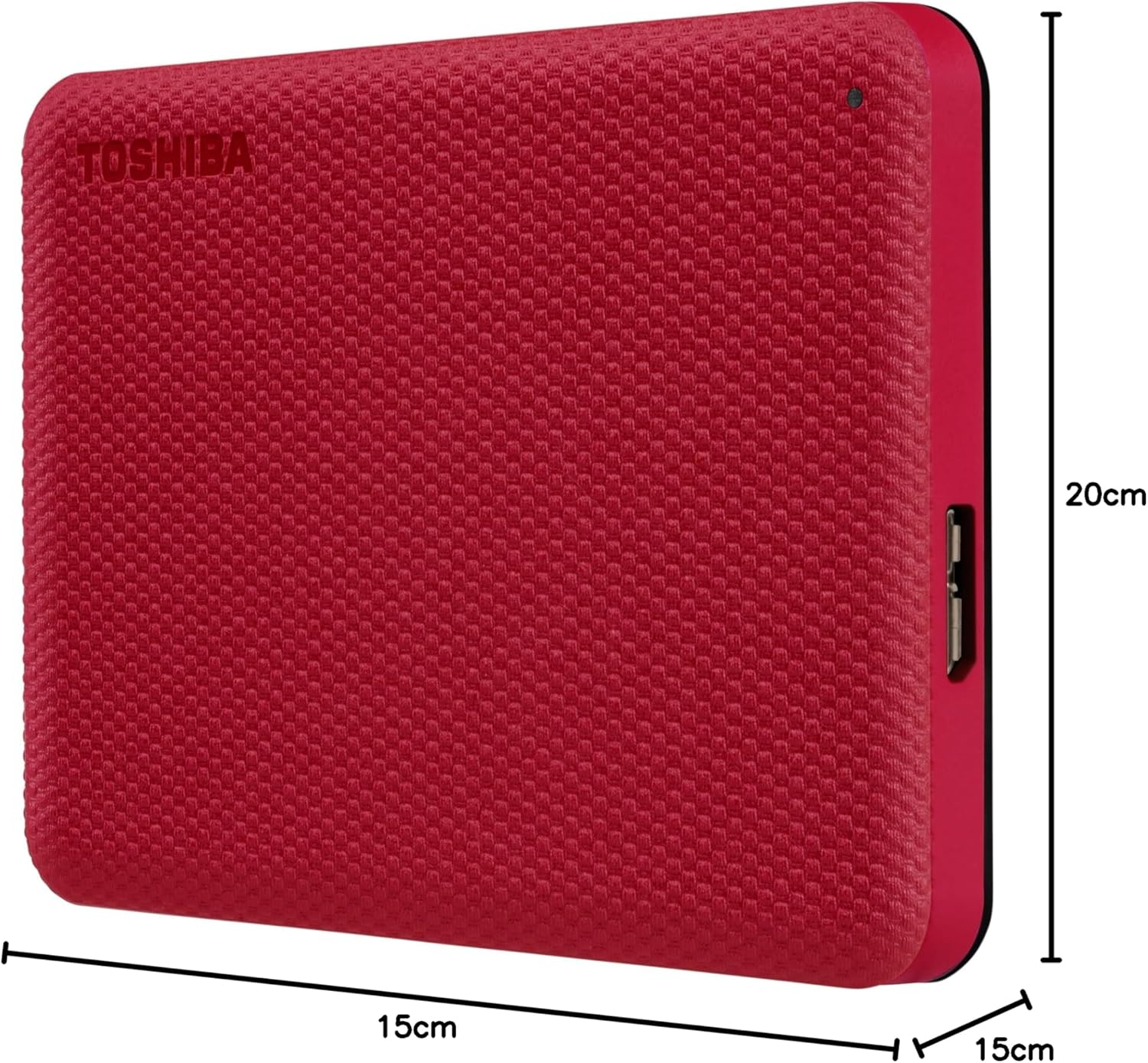 Disco Externo Toshiba Canvio Advance 2 TB Vermelho - Imagem 6