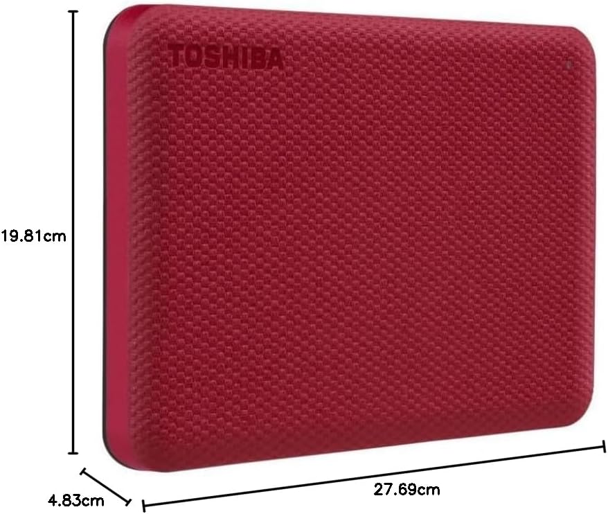 Disco Externo Toshiba Canvio Advance 4 TB Vermelho - Imagem 6