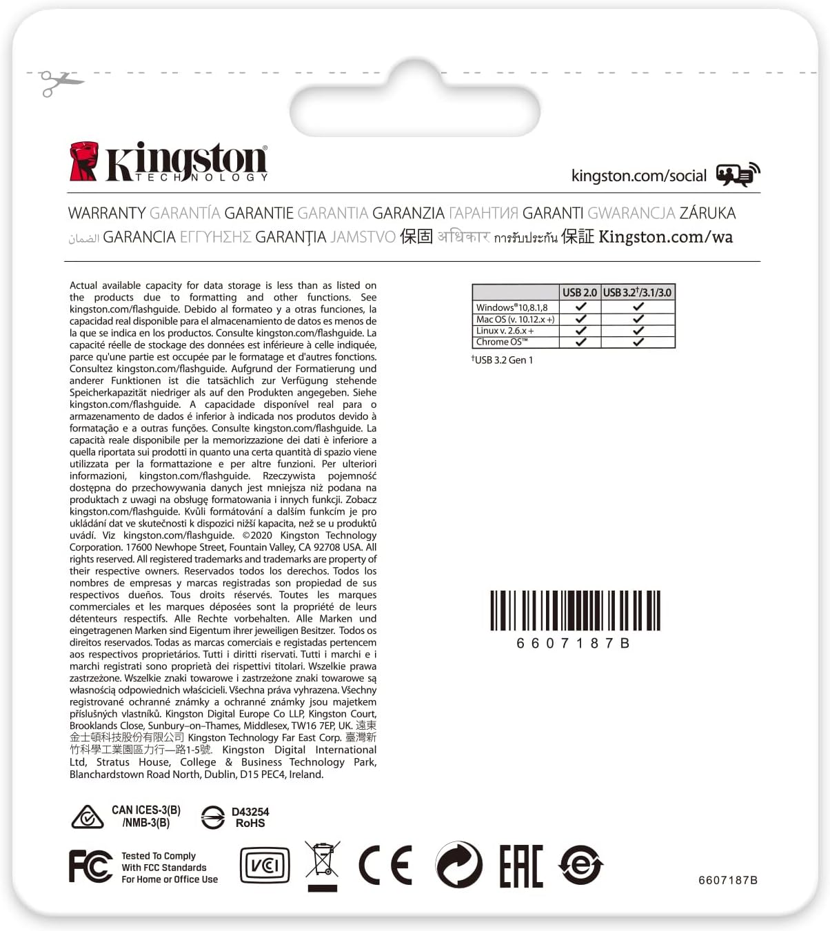 Pen Drive Kingston DataTraveler Kyson 256 GB USB 3.2 - Imagem 6