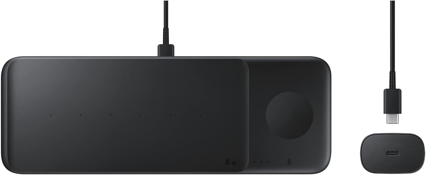 Carregador Sem Fios Samsung Trio EP-P6300 Fast Charge Preto - Imagem 8
