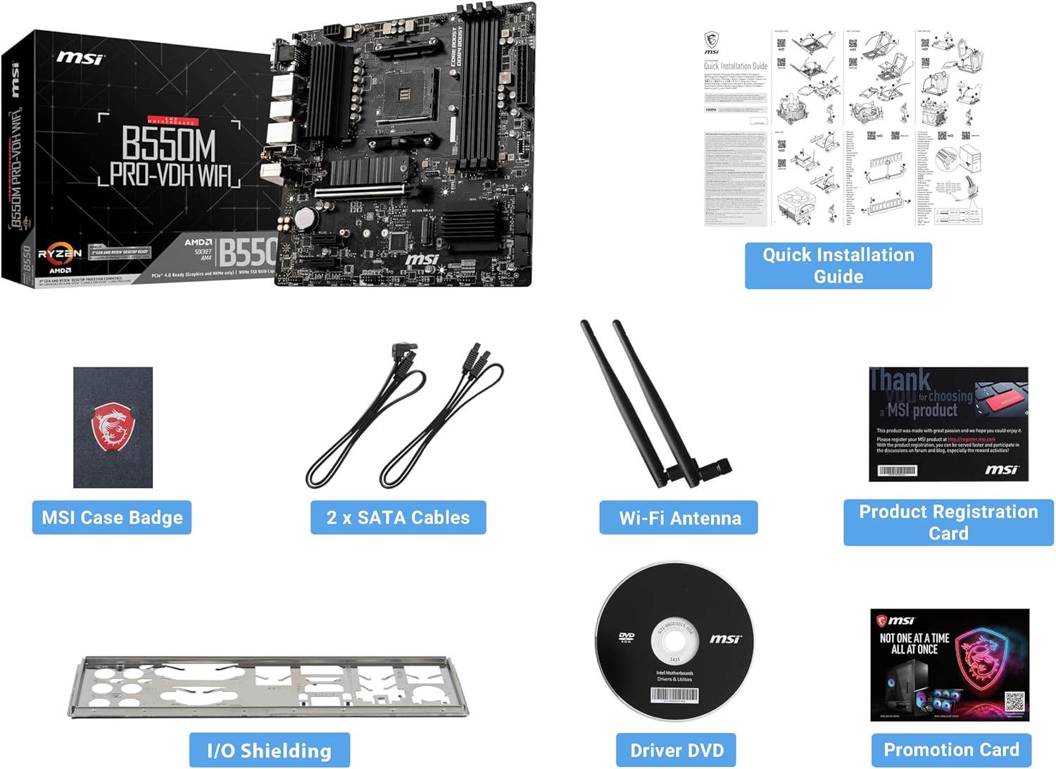 Motherboard MSI B550M PROVDH micro ATX AM4 B550 - Imagem 7