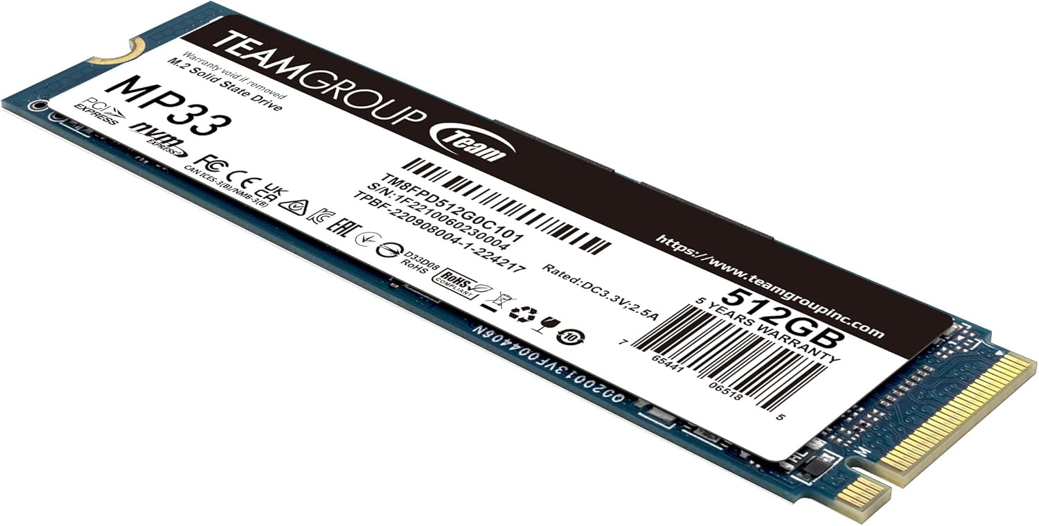 SSD Team Group MP33 Pro 512 GB M.2 NVMe - Imagem 2