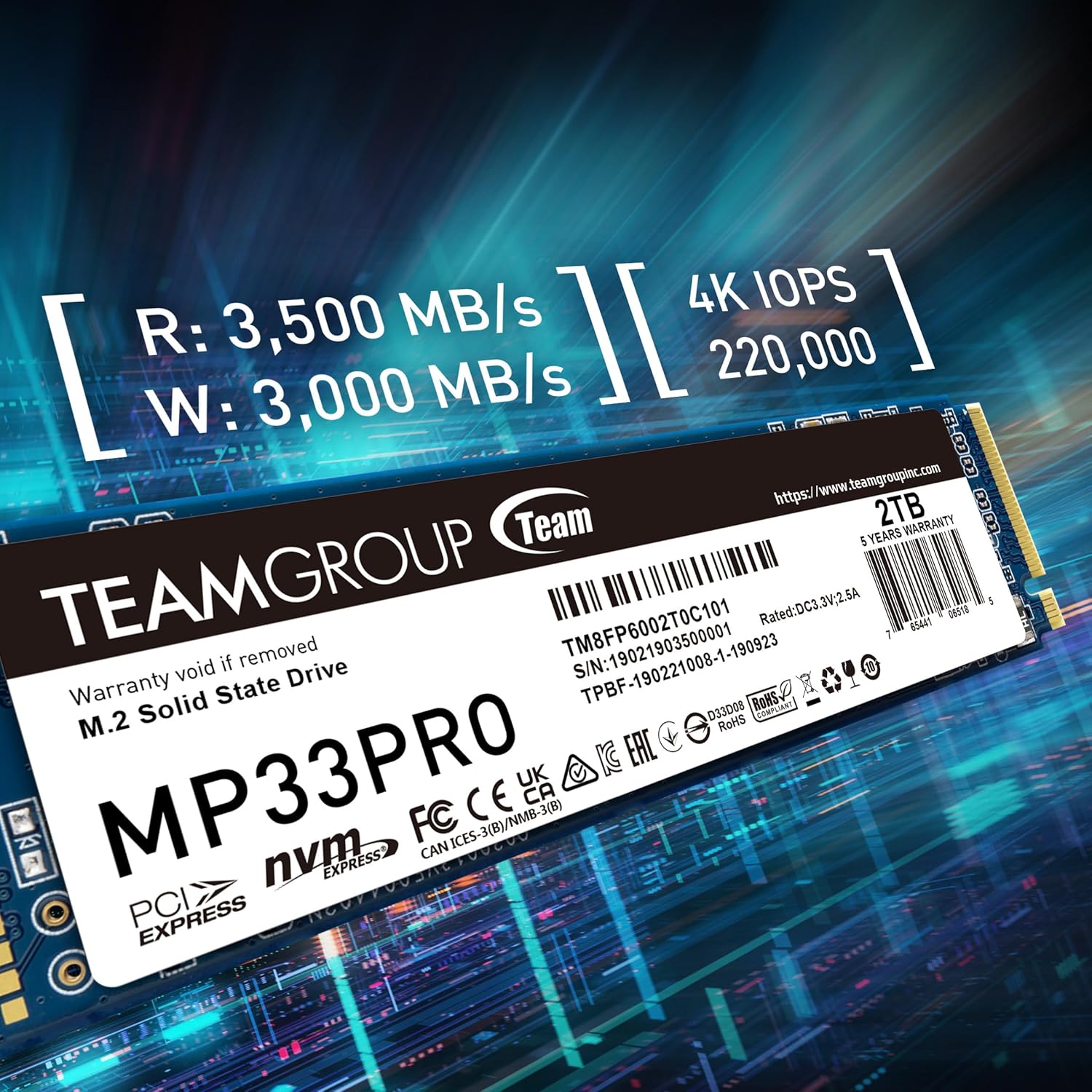 SSD M.2 Team Group MP33 Pro 2 TB NVMe - Imagem 3