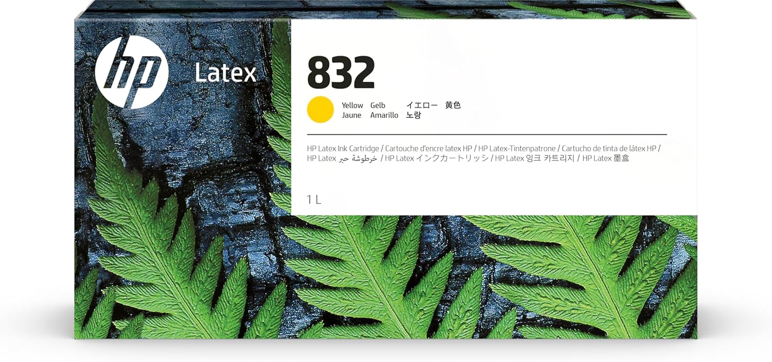 Tinteiro HP 832 Latex Amarelo 1L Original - Imagem 1