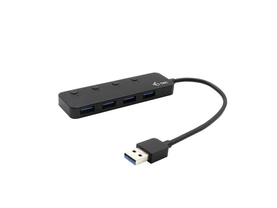 Concentrador USB 3.0 i-Tec 4 Portas Metálico Interruptores Individuais - Imagem 4