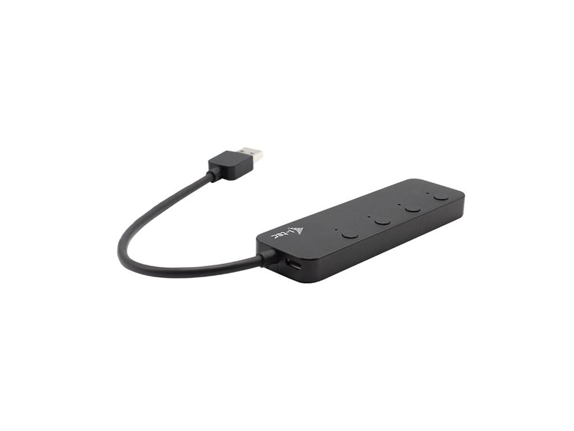 Concentrador USB 3.0 i-Tec 4 Portas Metálico Interruptores Individuais - Imagem 2