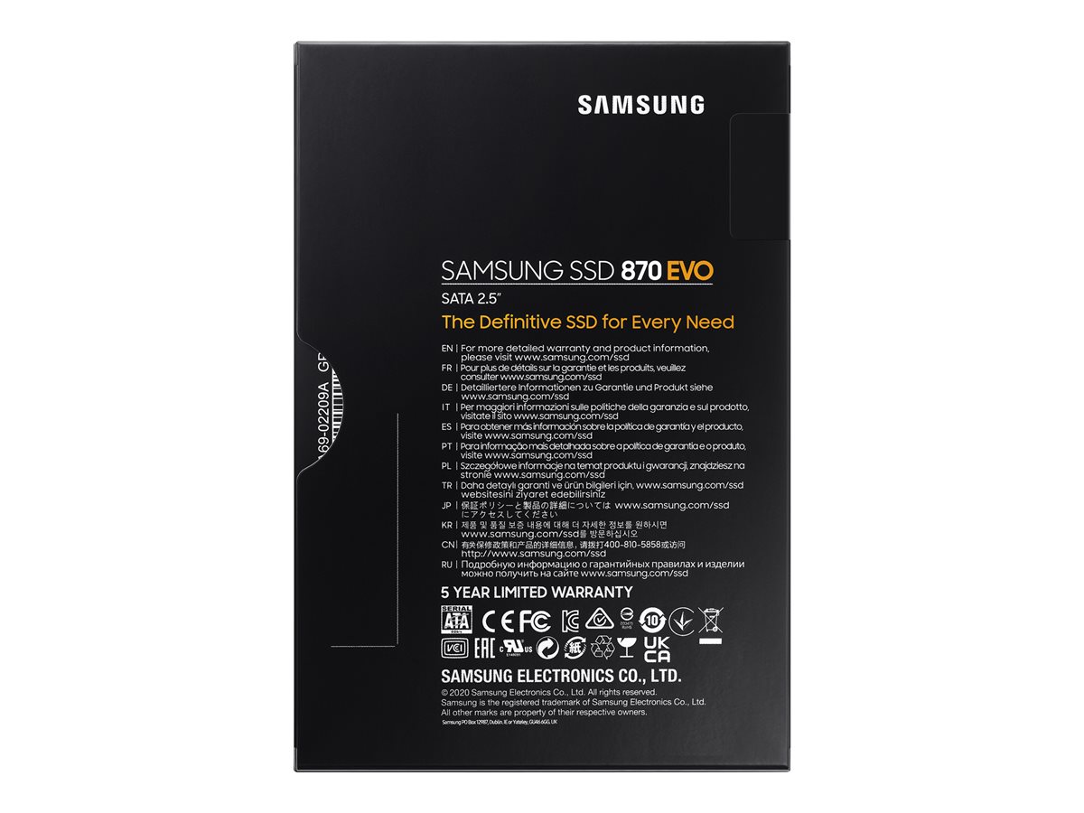 SSD Samsung 870 EVO 2 TB SATA 2.5" Encriptado - Imagem 2