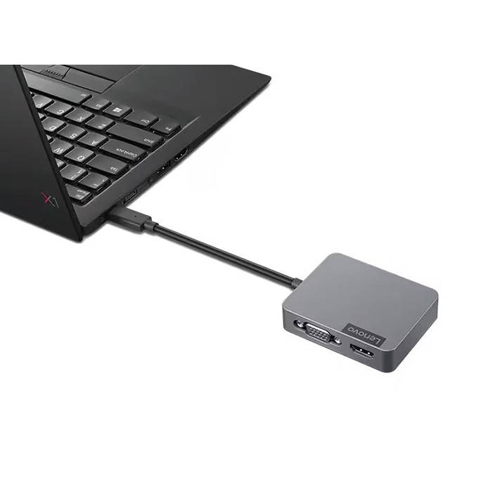 Hub Lenovo Travel Hub Gen2 USB-C HDMI VGA 1GbE - Imagem 4