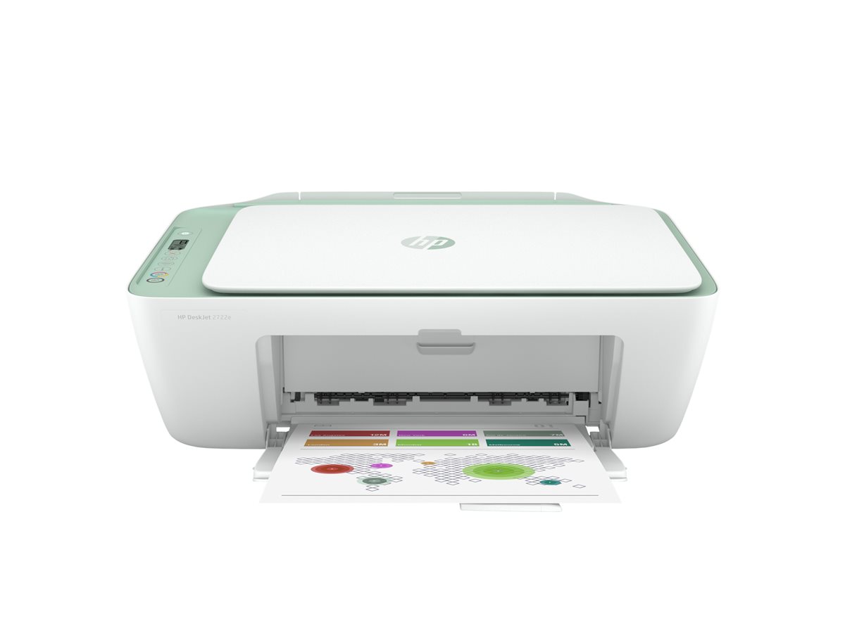 Impressora Multifunções HP Deskjet 2722e Jacto Tinta A4 Wi-Fi Cor - Imagem 1