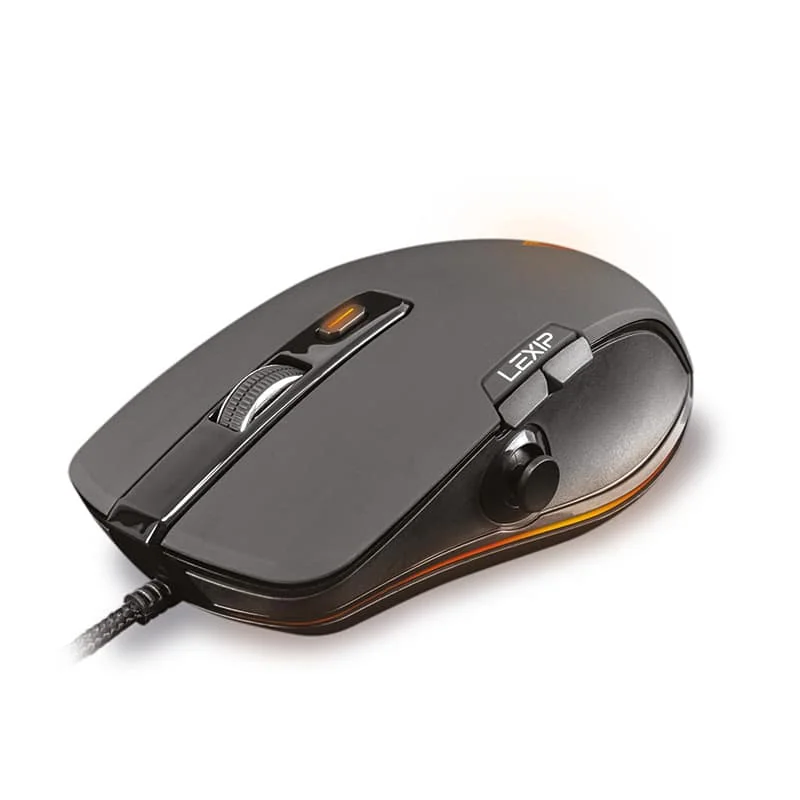 Rato Gaming LEXIP NP93 Neptunium Alpha com Joystick de Polegar e Iluminação RGB - Imagem 1