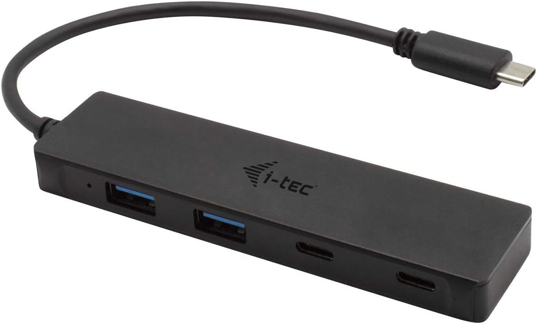 Concentrador USB i-Tec 4 Portas (2x USB, 2x USB-C) Secretária