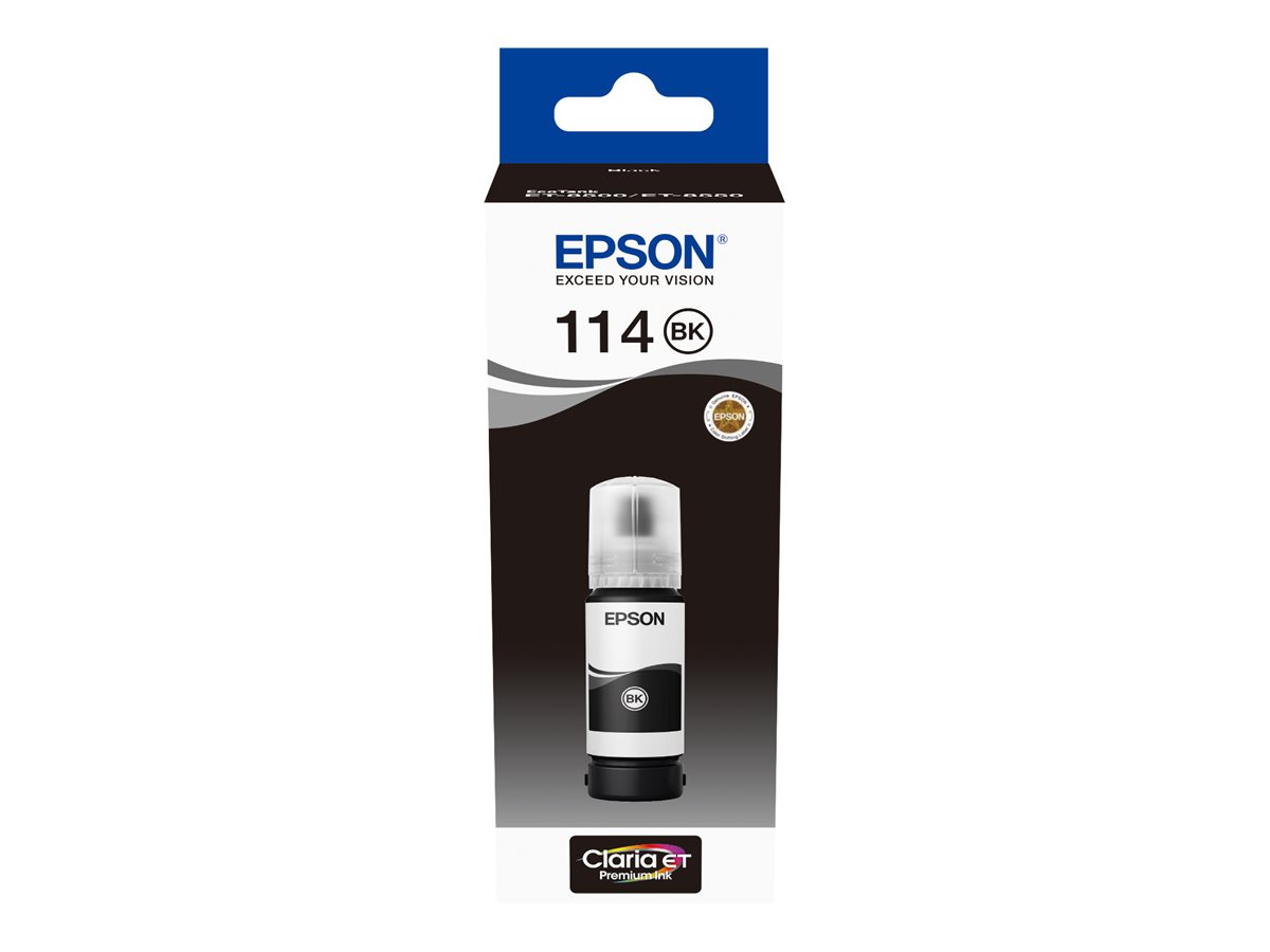 Garrafa de Tinta Epson 114 Original 70 ml Preto