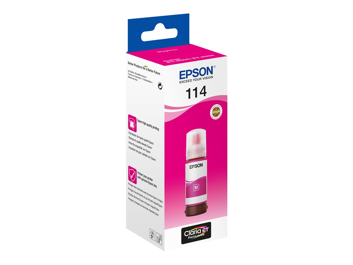 Garrafa de Tinta Epson 114 Magenta 70 ml Original - Imagem 2