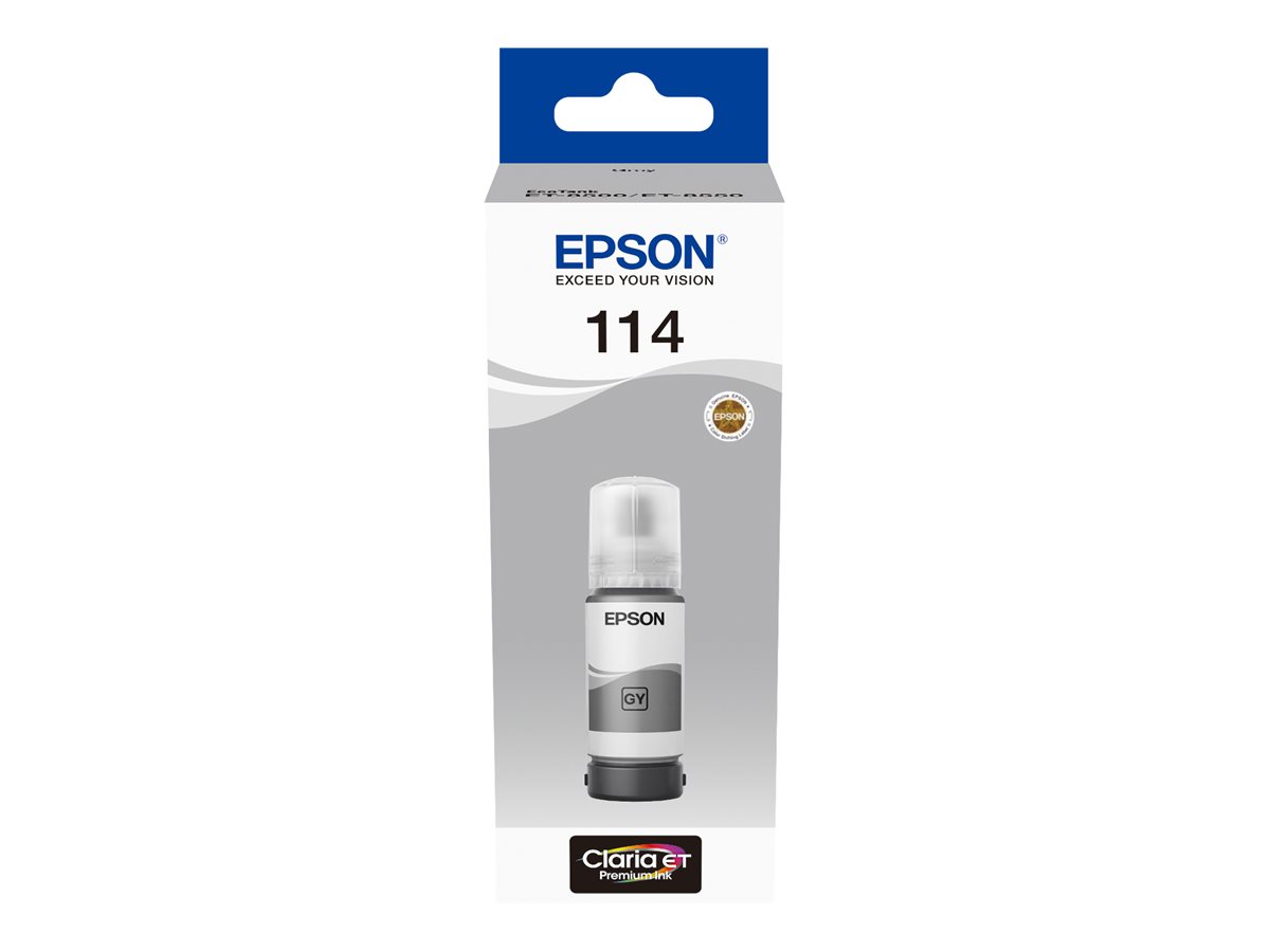 Tinta Epson EcoTank 114 Original 70ml Cinza - Imagem 2