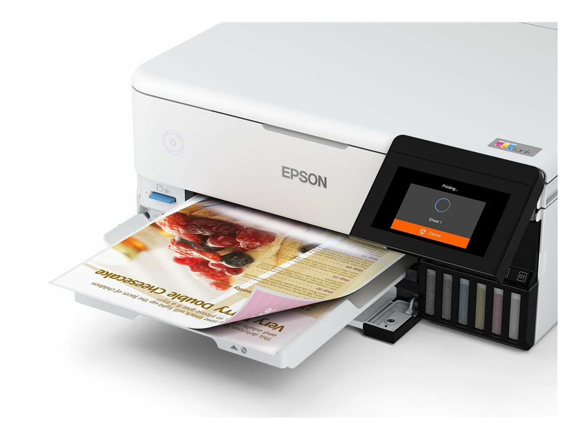 Impressora Multifunções Epson EcoTank ET-8500 Recarregável A4 Branco - Imagem 12