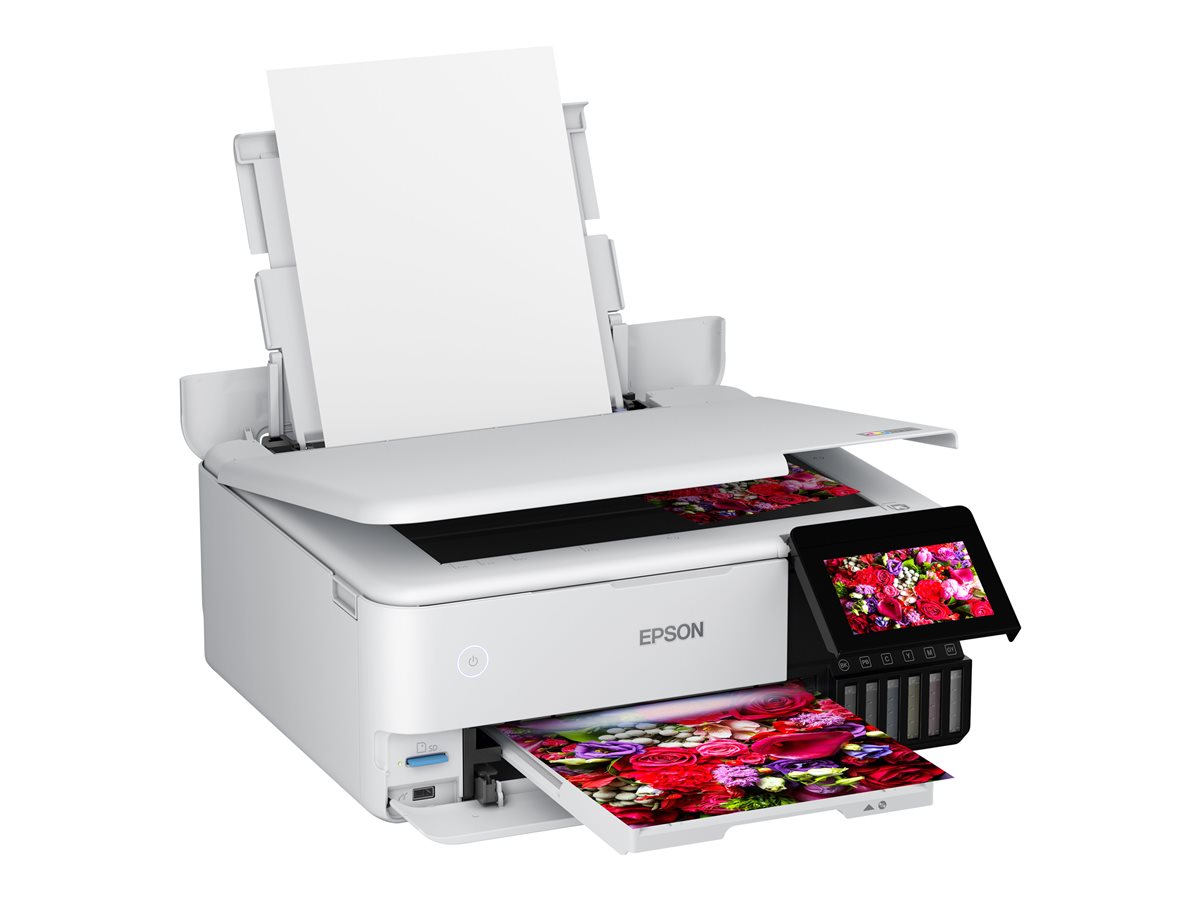 Impressora Multifunções Epson EcoTank ET-8500 Recarregável A4 Branco - Imagem 4