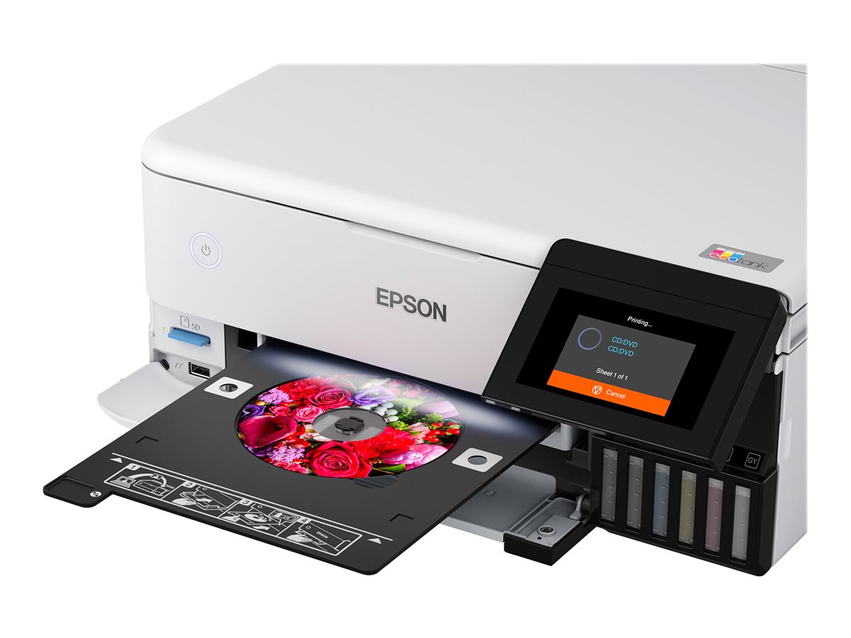 Impressora Multifunções Epson EcoTank ET-8500 Recarregável A4 Branco - Imagem 6