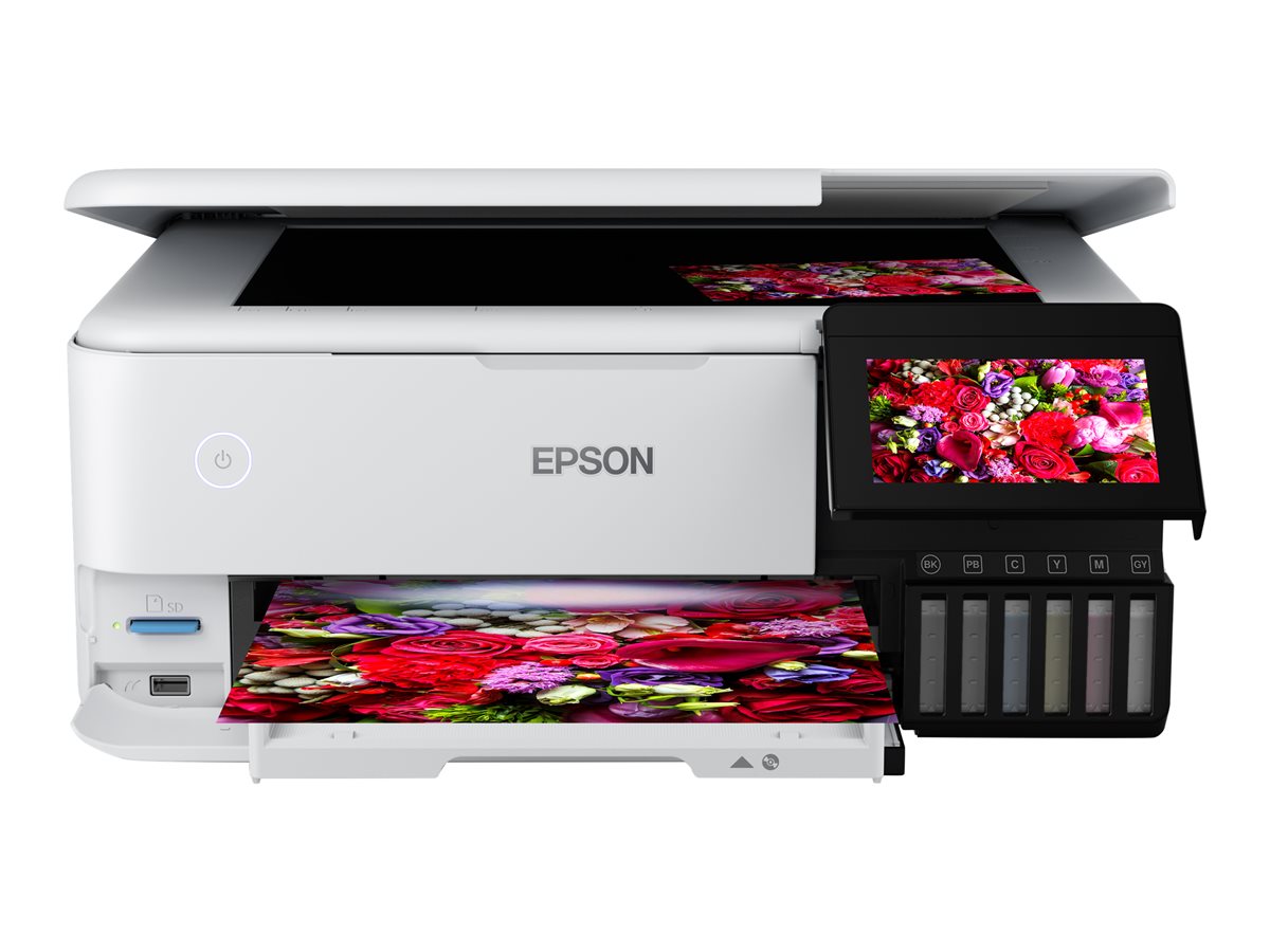 Impressora Multifunções Epson EcoTank ET-8500 Recarregável A4 Branco - Imagem 2